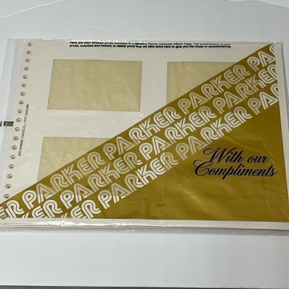 Vintage Ben Parker HeatSeal Photo Album 35H Refill Pages (10 Sheets) Lot - Picture 2 of 14